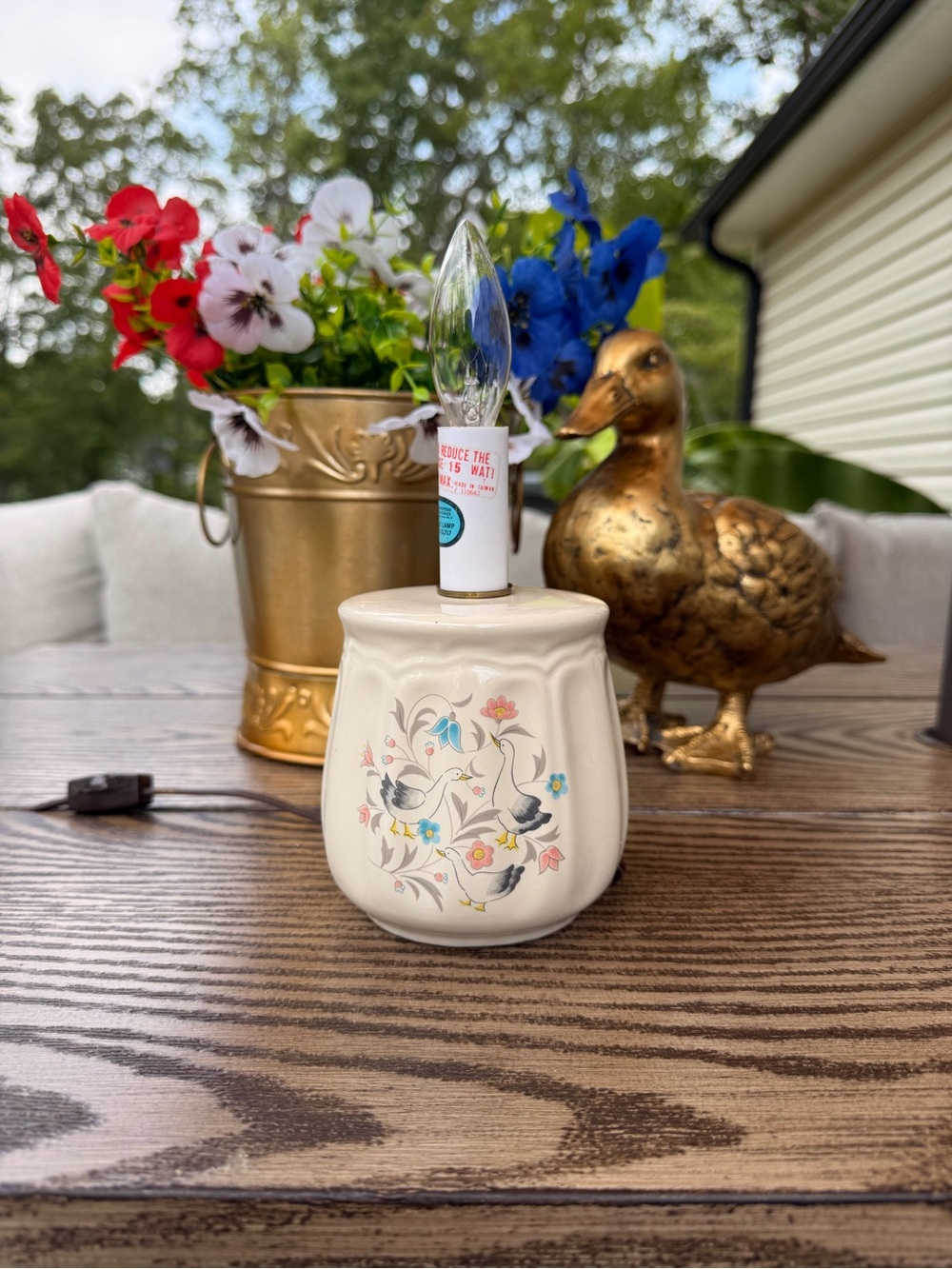 Vintage Duck Lamp